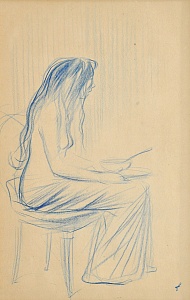 «Майстерня. Модель за трапезою», близько 1910-1920 рр.