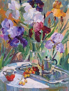«Ирисы и черешня», 2008
