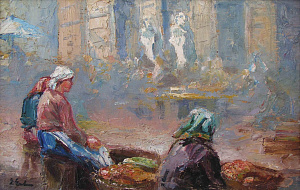 «Уличные торговки перед ратушей», Кин.1920-х