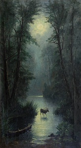 «Лунный пейзаж с оленем», I четверть ХХ в.