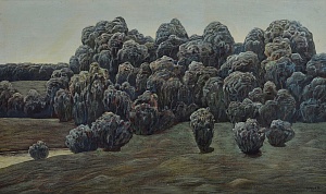 «Пейзаж із лісом», 1974