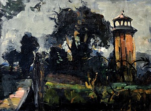 «Пейзаж з вежею», 1930-і